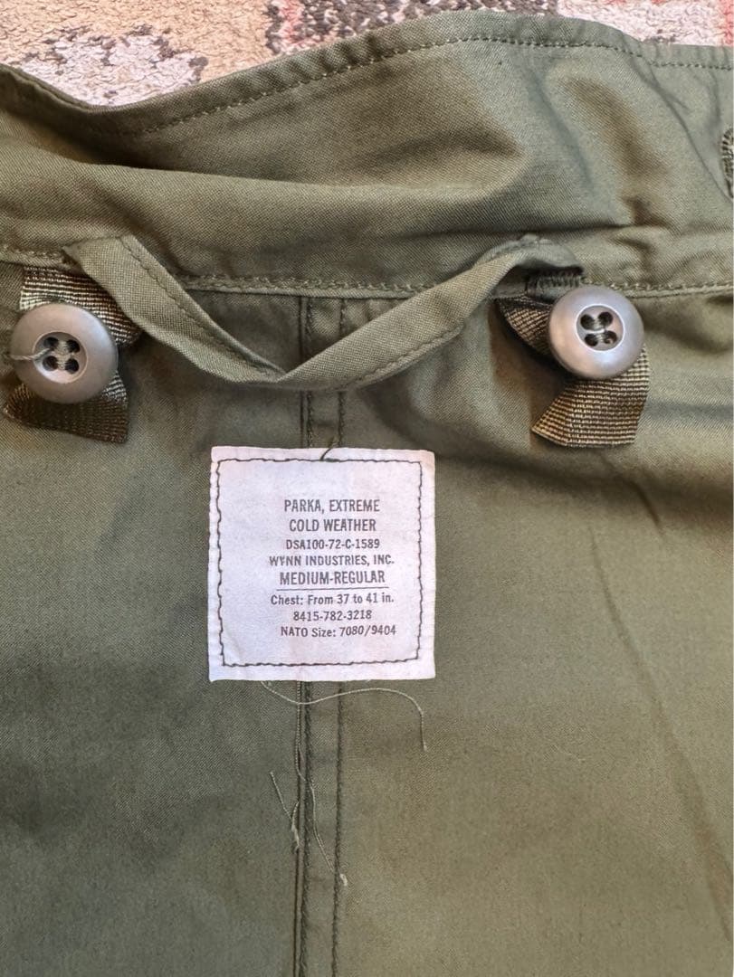 NOSデッドストック70s M-65ベースボールライナーフルセットモッズコート