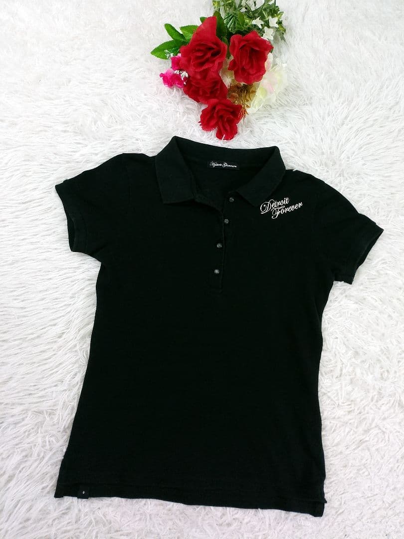 【貴重】ヒステリックグラマー デトロイトヒスガール ポロシャツ ブラック