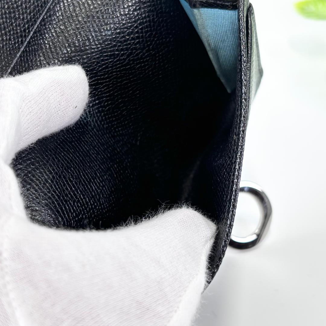 【美品】ブルガリ　カードケース　名刺入れ　レザー　ビーゼロワン　ブランド　リング