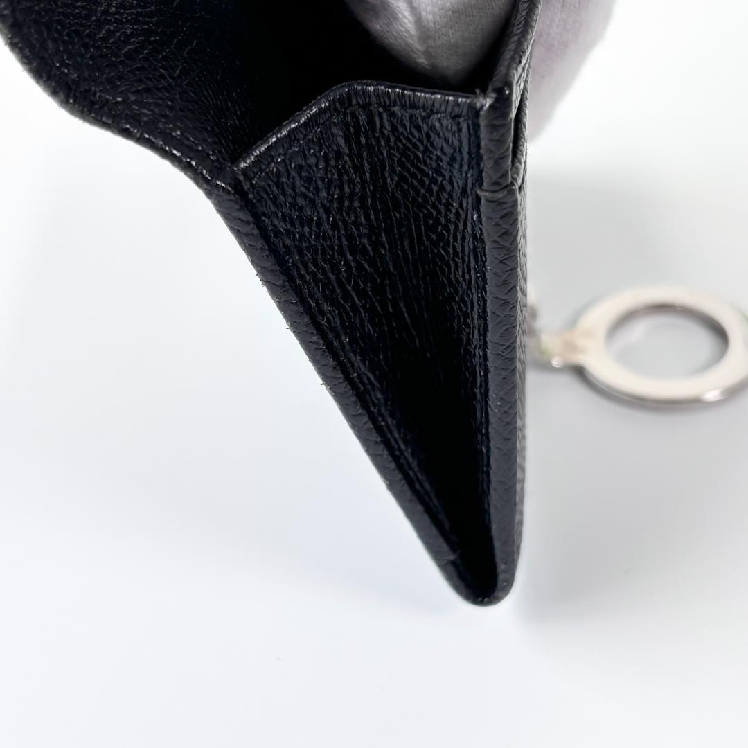 【美品】ブルガリ　カードケース　名刺入れ　レザー　ビーゼロワン　ブランド　リング