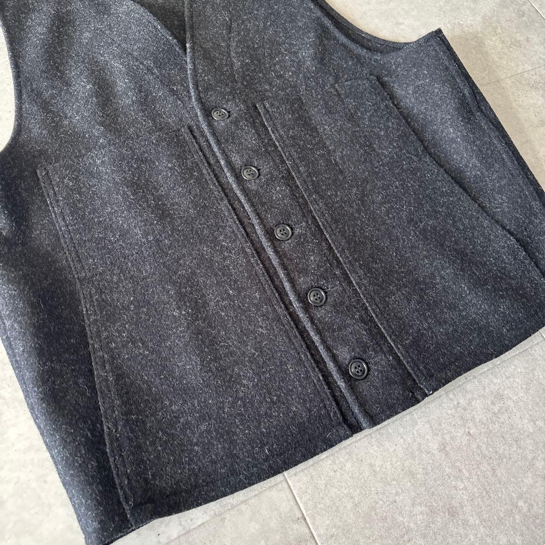 USA製 極美品 フィルソン マッキーノウール ベスト L チャコールグレー