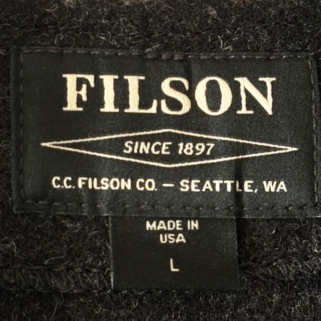 USA製 極美品 フィルソン マッキーノウール ベスト L チャコールグレー