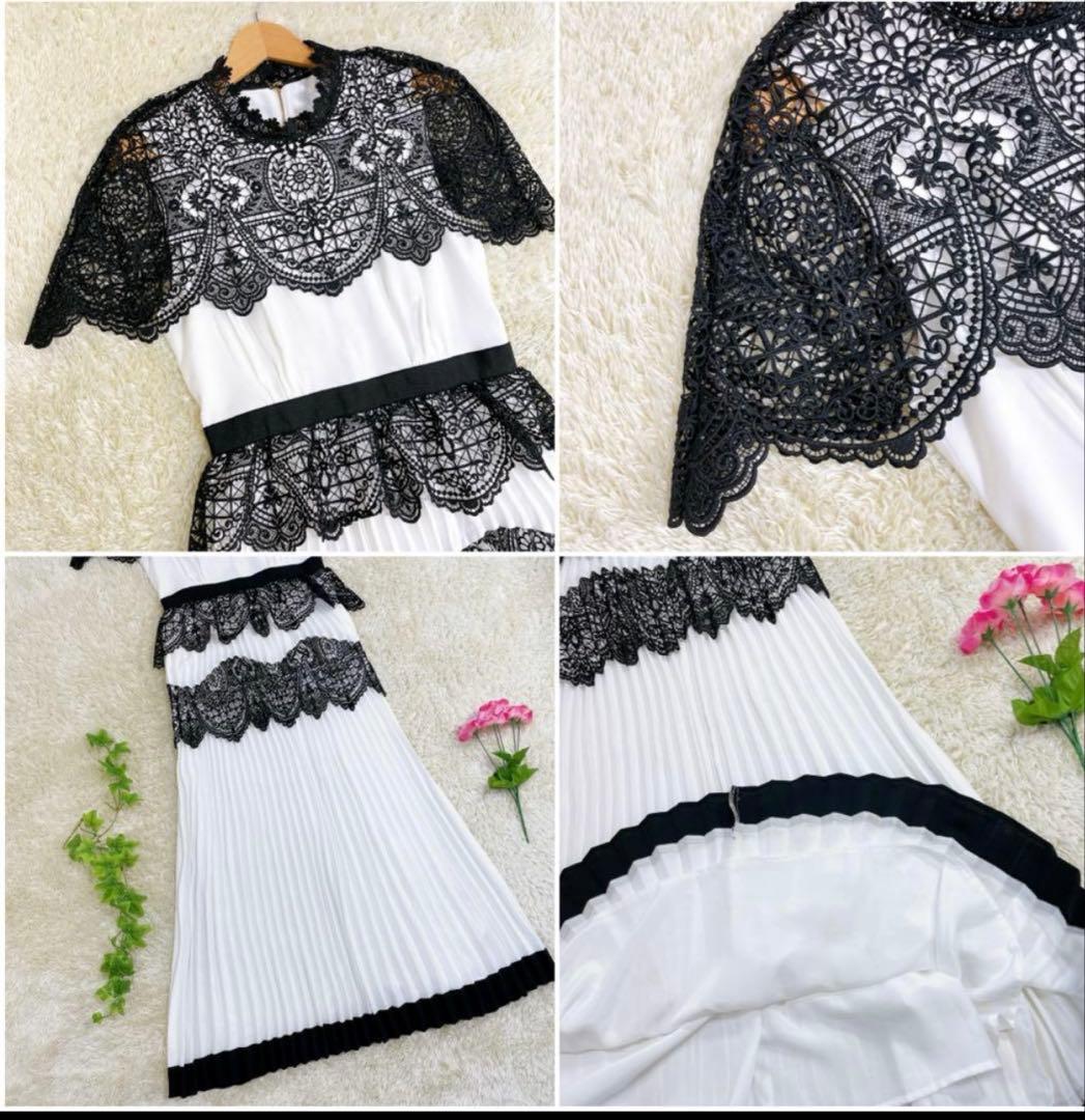 美品 セルフポートレイト Lace Pattern Midi Dress