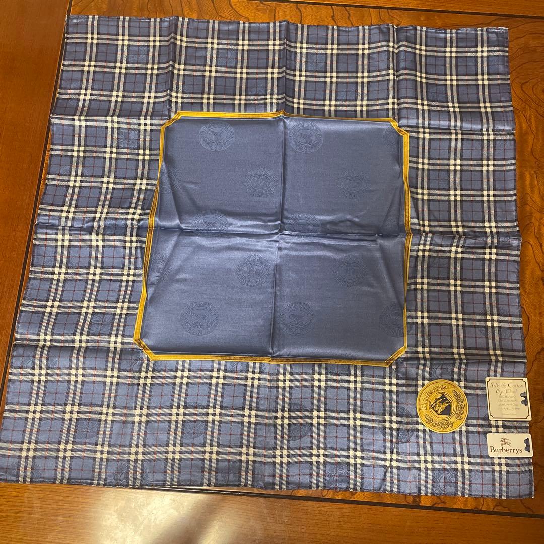 H*a様 Burberrys シルク&コットン チェック柄ハンカチーフ4枚セット