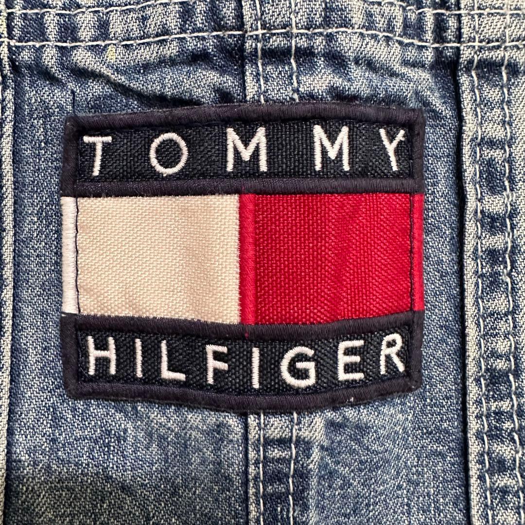 usa古着　90‘s TOMY  デニムオーバーオール　Mサイズ