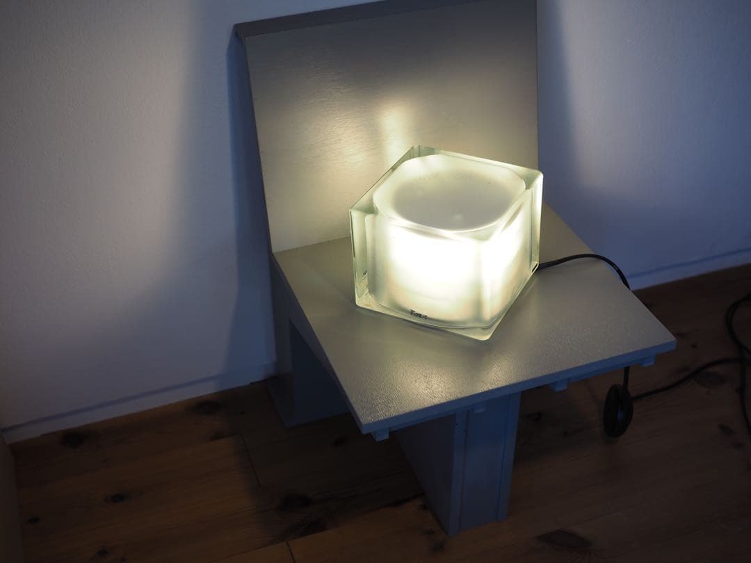 2000`s ポストモダン　ガラス　ランプ