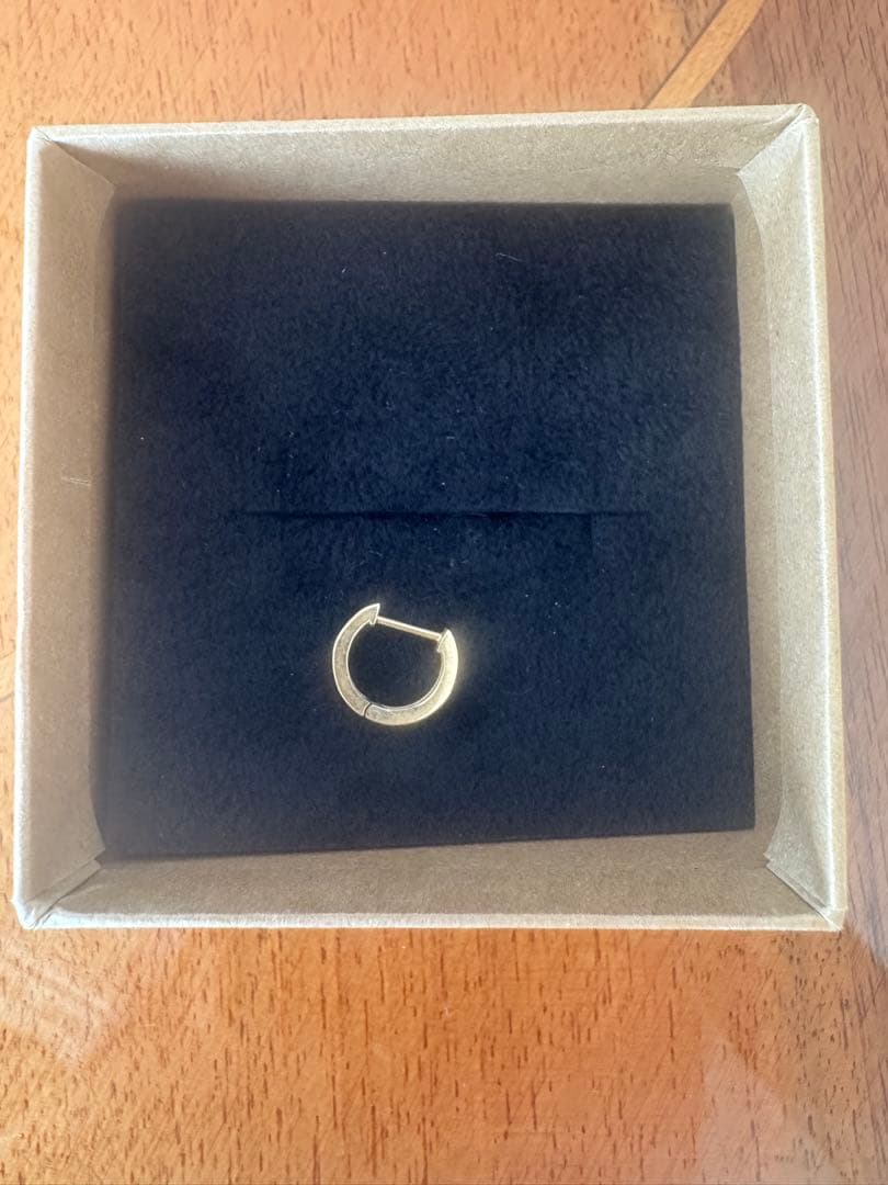 片耳/JUPITER 【K10】ストレートフープピアス/ユニセックス