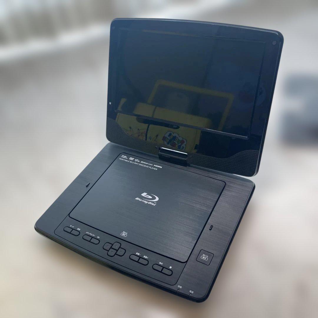 【美品】TEES 9インチ ポータブルDVD・ブルーレイプレーヤー
