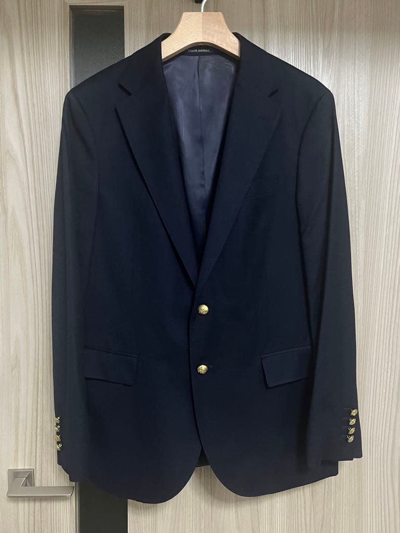 【定価9万円・現行品】 ポロラルフローレン　紺ブレ　シングル　40R Lサイズ