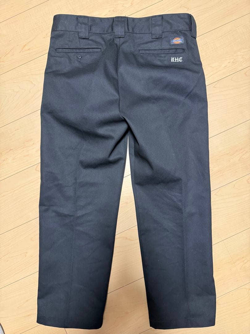 RHC Dickies エンブロイダリーロゴ ストレートフィットパンツ 黒 34