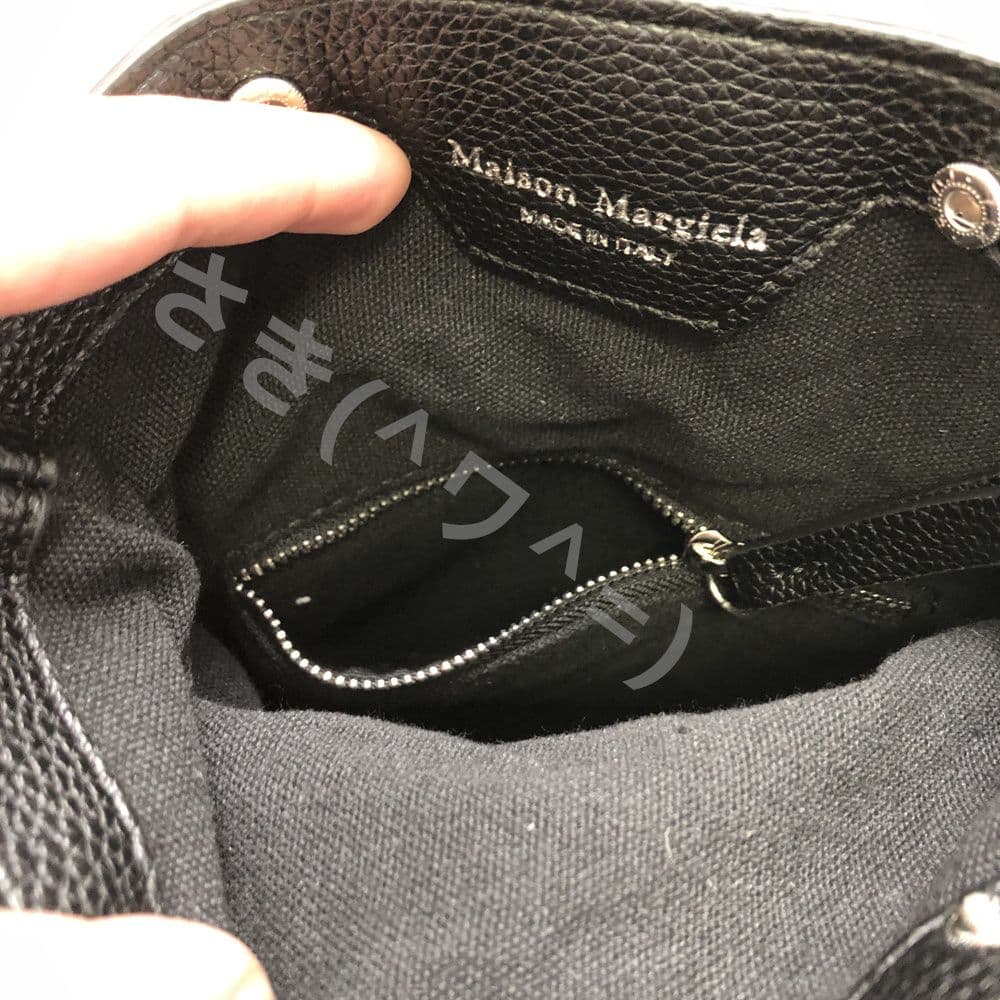 大人気！Maison margiela メゾンマルジェラ バッグ 5ac 革　黒