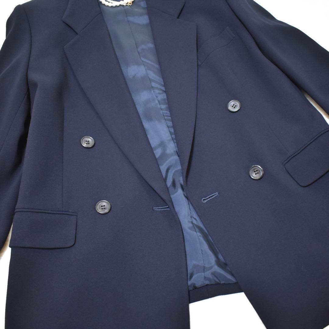 極美品✨アクアスキュータム ダブルテーラードジャケット ウール　着用1回　黒