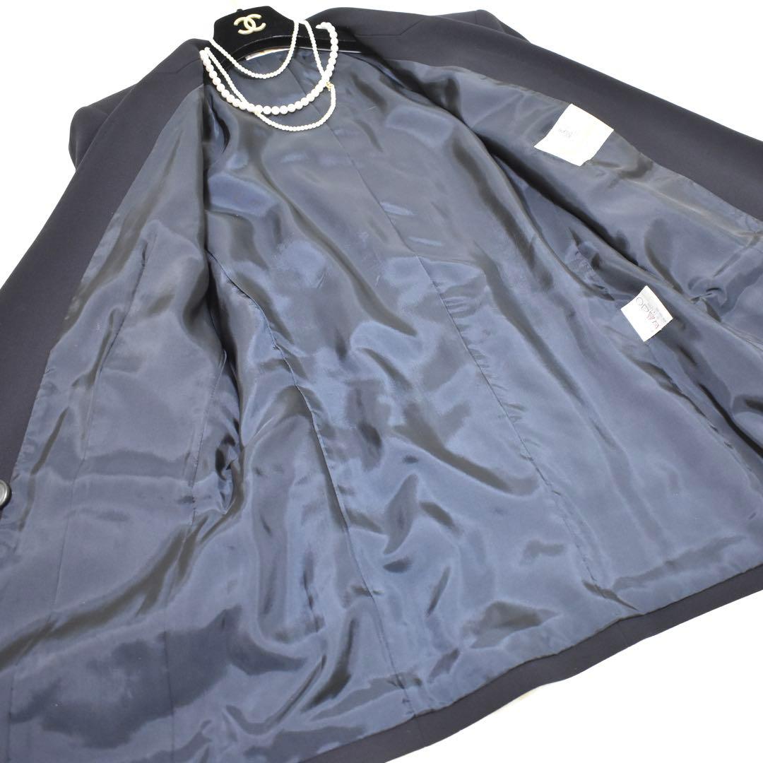 極美品✨アクアスキュータム ダブルテーラードジャケット ウール　着用1回　黒