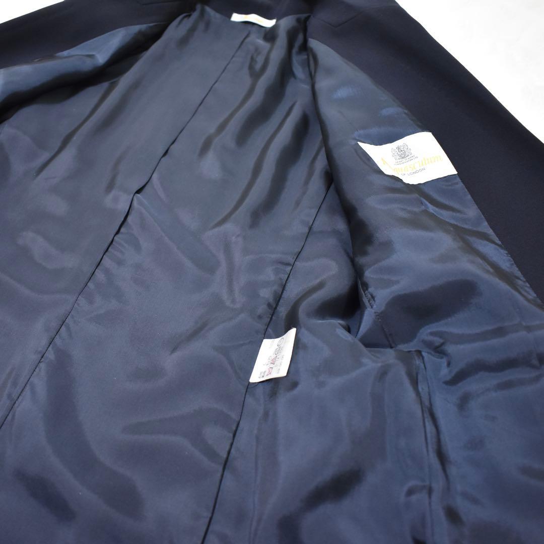 極美品✨アクアスキュータム ダブルテーラードジャケット ウール　着用1回　黒