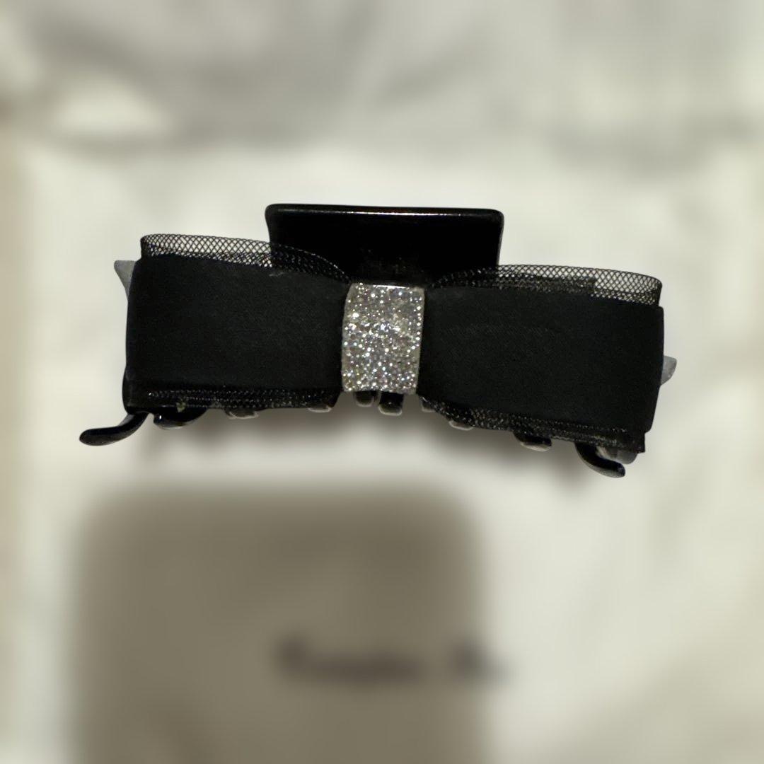 Complex Biz ブラックリボンヘアクリップ