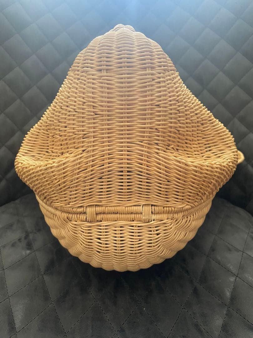 ミッキーマウス　カゴバッグ　ラタンバッグ