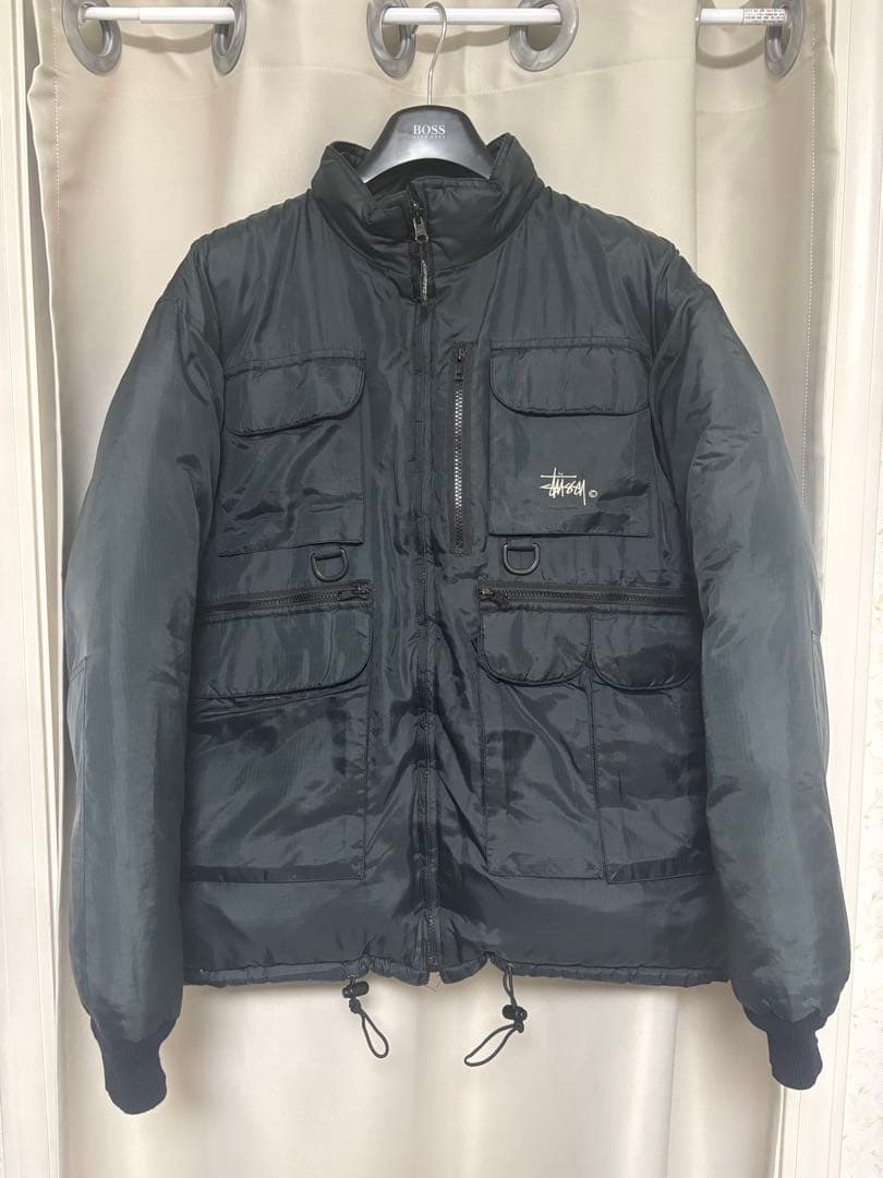 ジャケット・アウター OLD STUSSY FISHING PUFFER JACKET