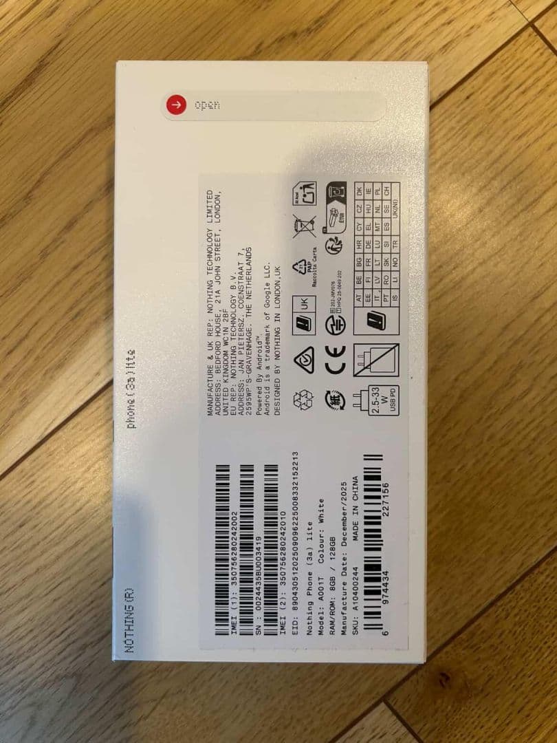 [新品未開封] Nothing phone 3a 8GB/128GB