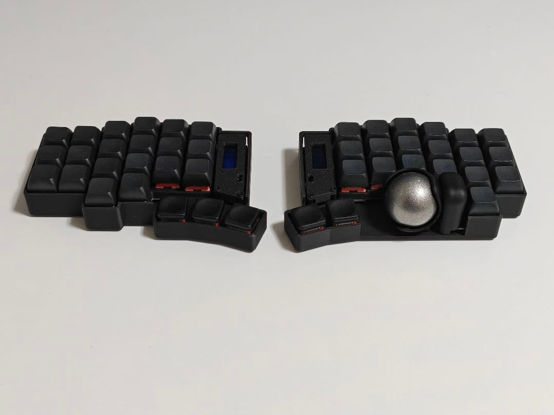 keyball44 完成品 自作キーボード 左右分割 ブラック