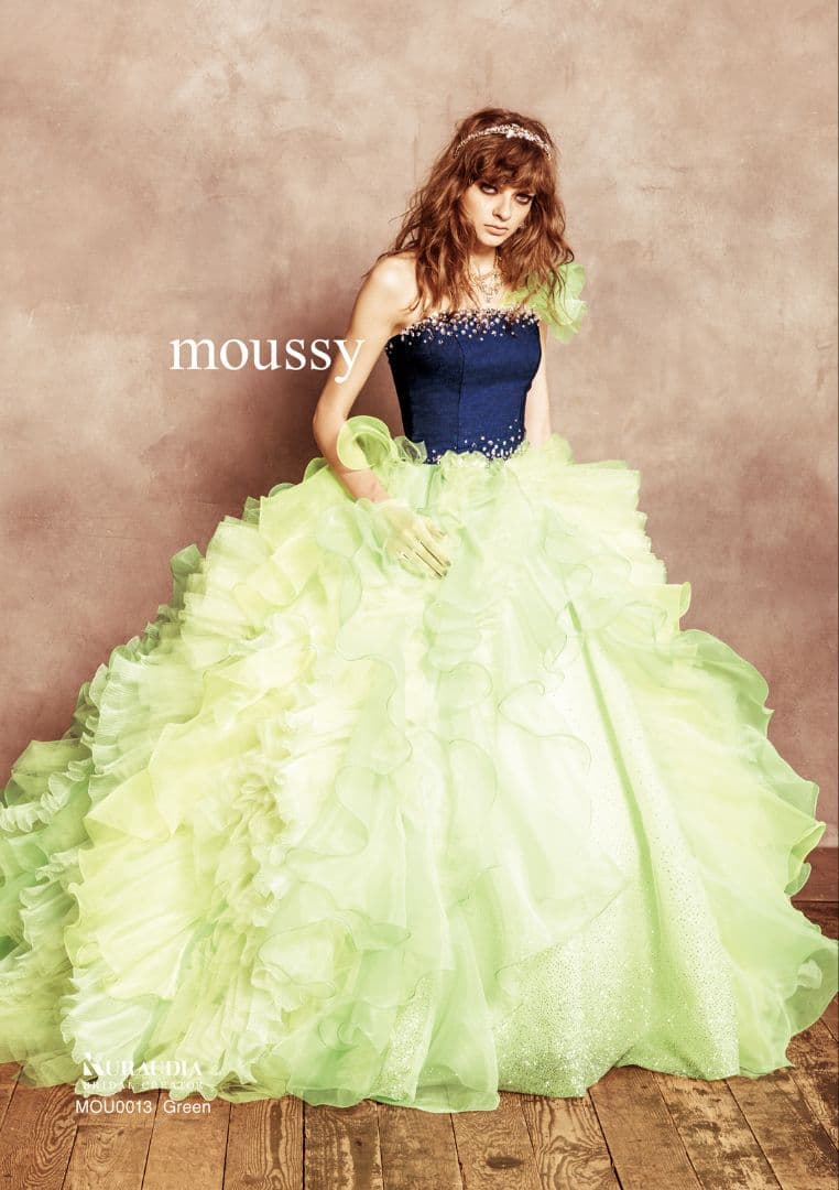 MOUSSY　 カラードレス　2way カラードレス マウジー