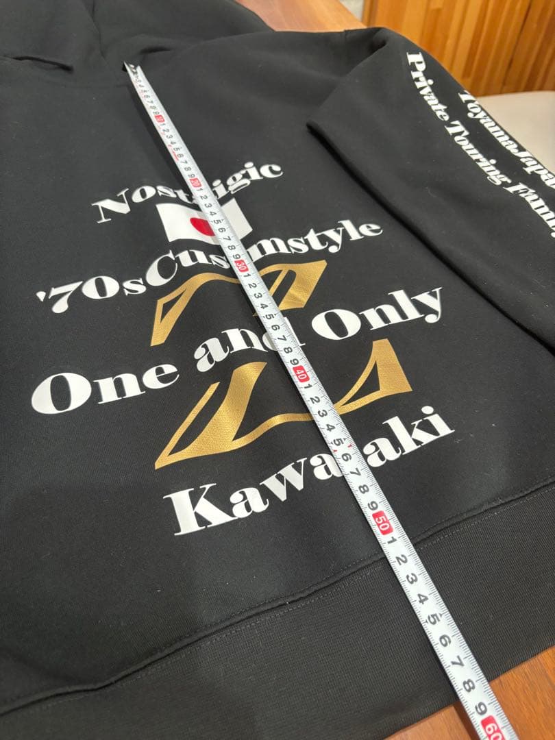 カワサキZ1Z2 Z400FX パーカー　黒　サイズM