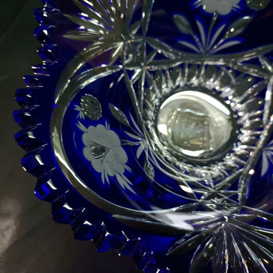 DRESDEN ドレスデン 草花模様 カット コンポート 盛り皿