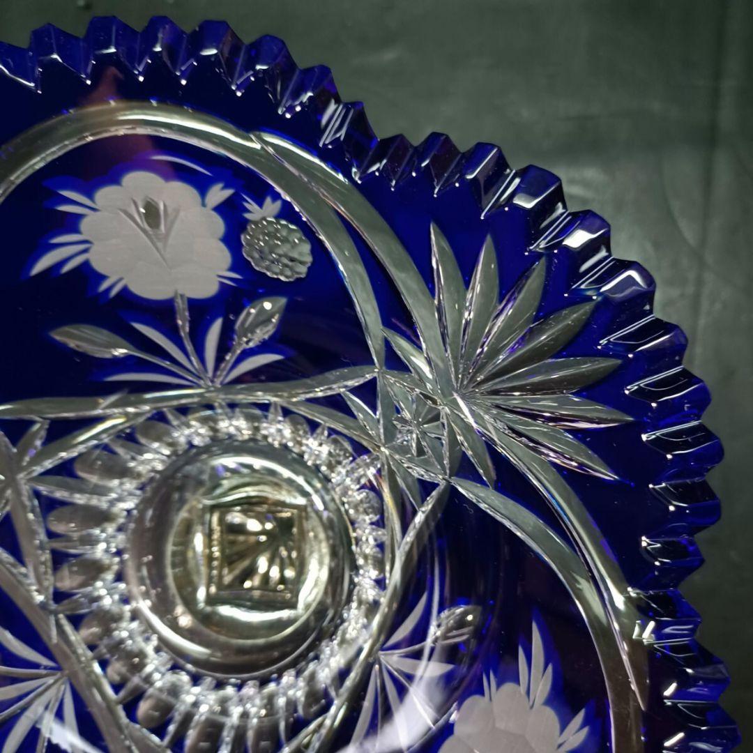 DRESDEN ドレスデン 草花模様 カット コンポート 盛り皿