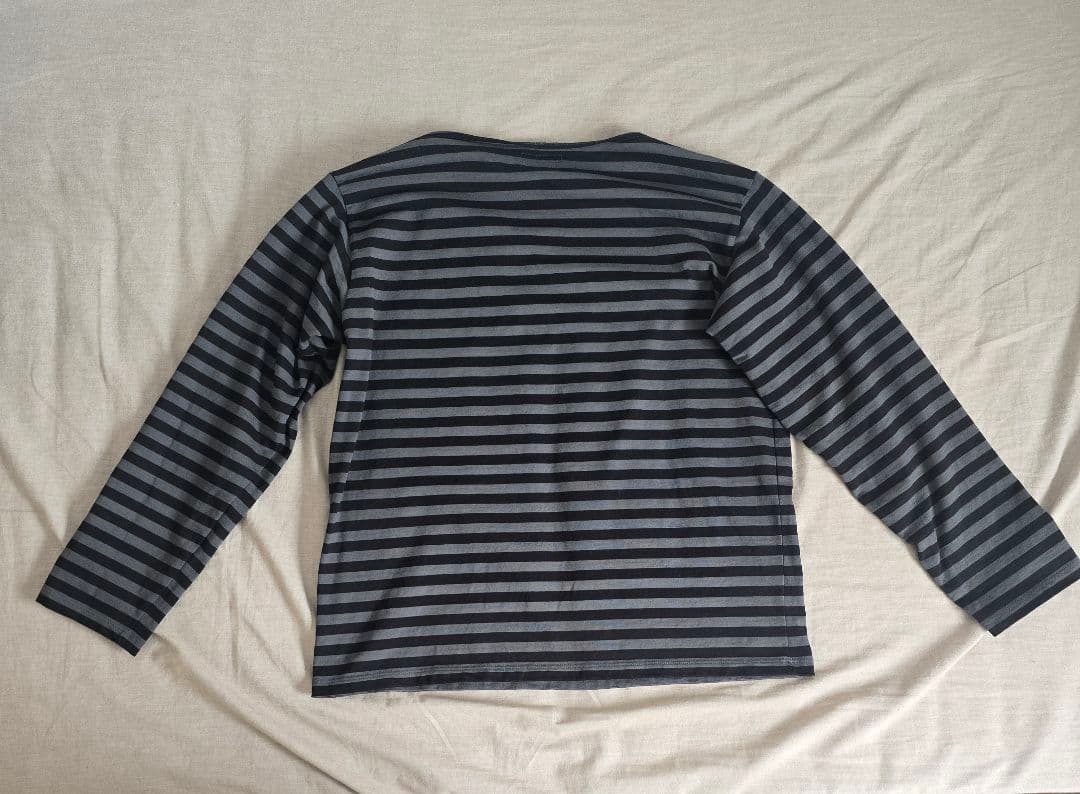 Web限定 agnès b. ボーダーカットソー　サイズL　ボートネック