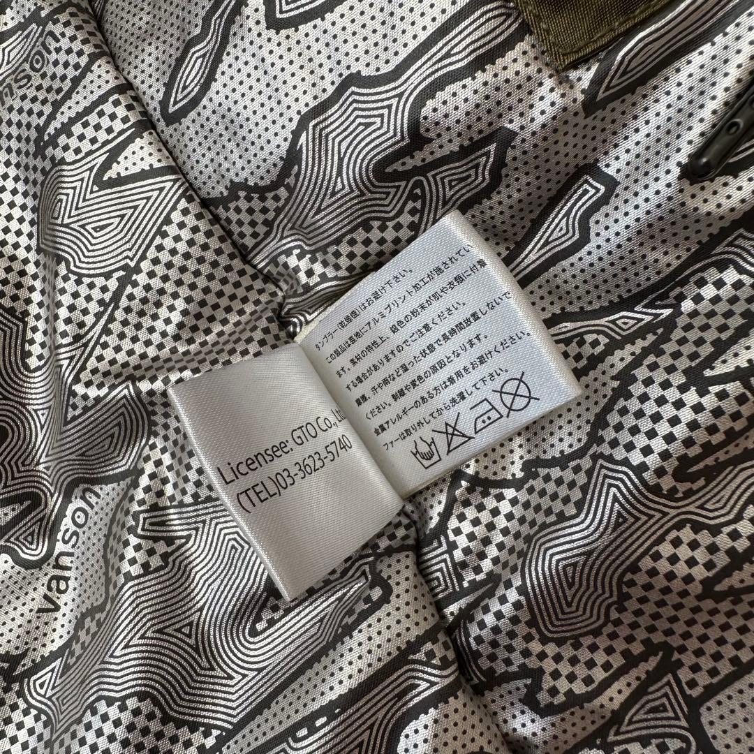 VANSON × LOONEY TUNES N3B フライジャケット カーキ M