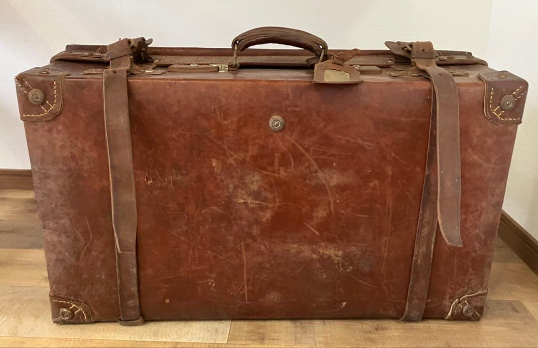 【昭和レトロ アンティーク】革製トランクバッグ ヴィンテージ