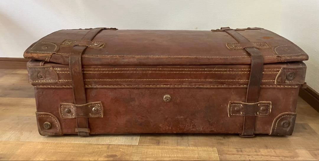 【昭和レトロ アンティーク】革製トランクバッグ ヴィンテージ