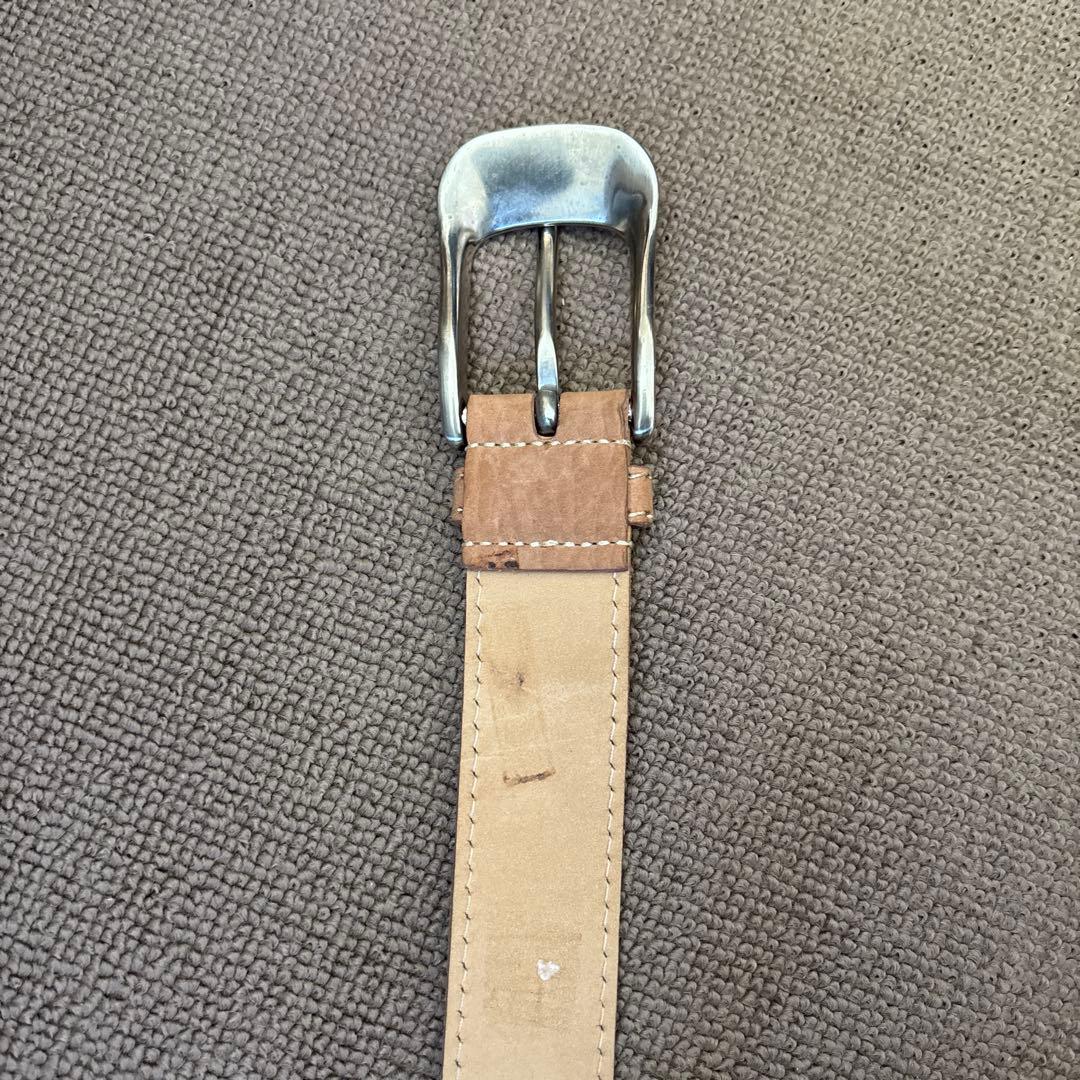 miu miu ピンクベージュレザーベルト