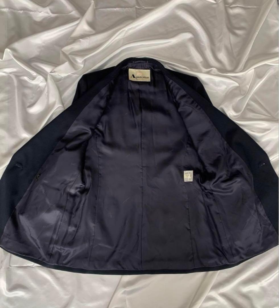 美品 Aquascutum アクアスキュータム 紺ブレ ブレザー イギリス製