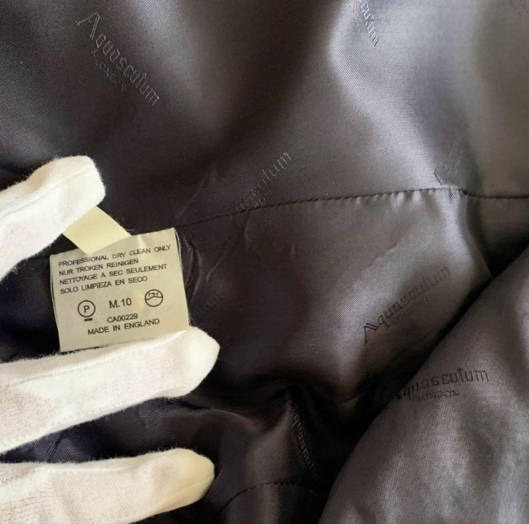 美品 Aquascutum アクアスキュータム 紺ブレ ブレザー イギリス製