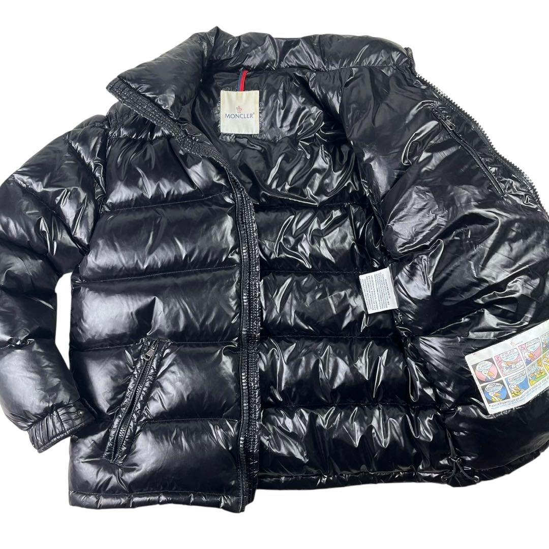 美品 希少 XL相当 モンクレール マヤ ダウンジャケット ブラック 肉厚 極暖