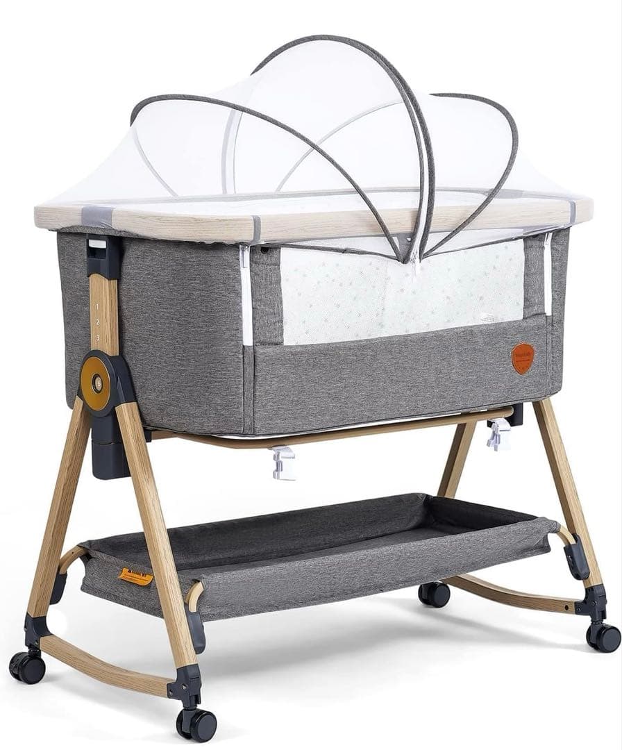 【saaco♡さん専用】HZDMJベビーベッド 添い寝 折り畳み式