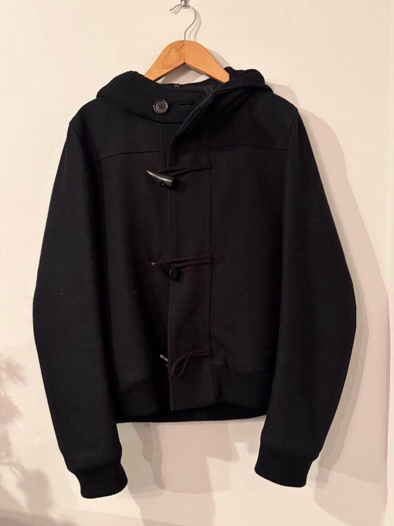 Dior ダッフルジャケット フード付き ブラック S