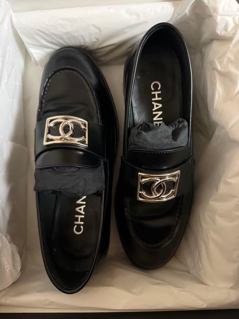 CHANEL ブラック ローファー