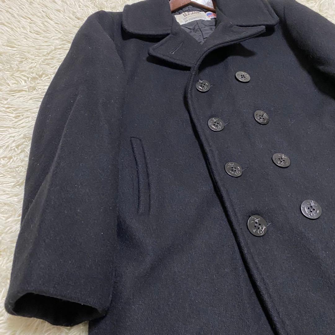 【極美品✨】Schott ピーコート USA製 U.S.740N 黒 40