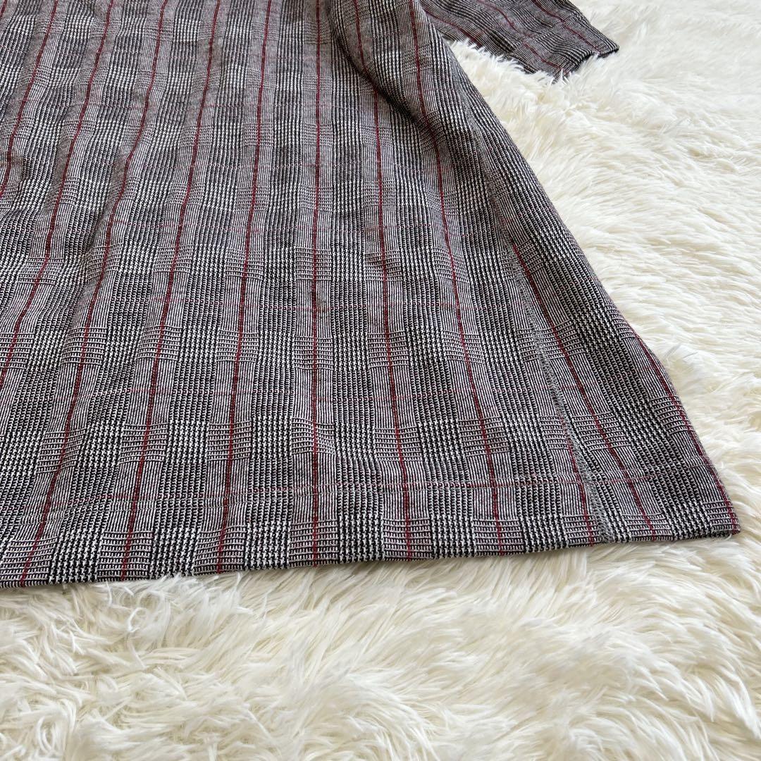 ⭐︎⭐︎⭐︎様　45R ジャージフラノ ワンピース ドレス グレンチェック 現行 近年