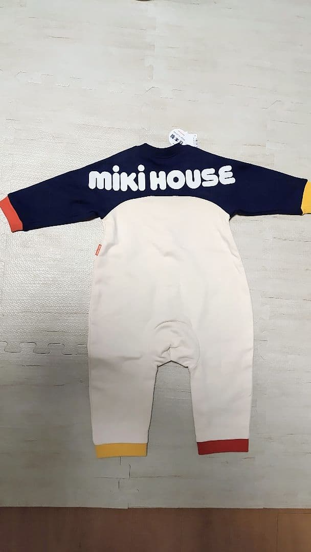 ☆新品☆ミキハウス バックロゴカバーオール サイズ80