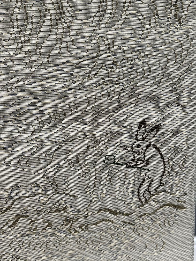 sakura様御専用。HX-84 袋帯　両面　宝尽くし　鳥獣戯画　金銀糸 六通