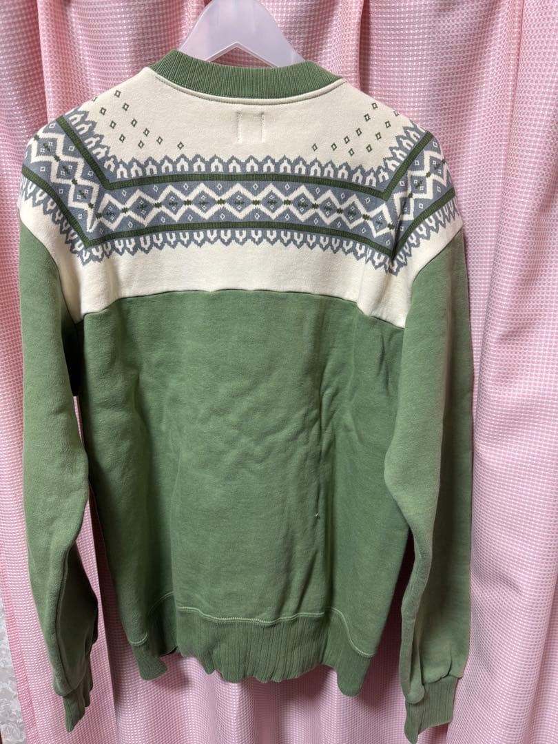 THE FLAT HEAD フラットヘッド 雪柄フルジップスウェット XL