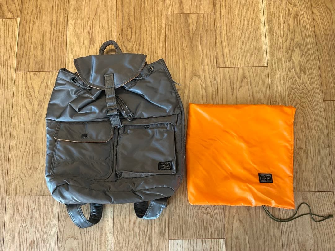 未使用　吉田カバン PORTER タンカー バックパックシルバーグレー　保存袋