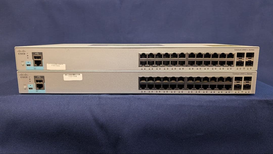 【CCNA、CCNP】CISCO C891F、C2960　静音タイプ　4台セット