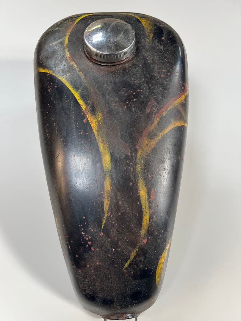 【70’sオールドペイント①】当時モノ　スポタン　ハーレー　タンク　バイク