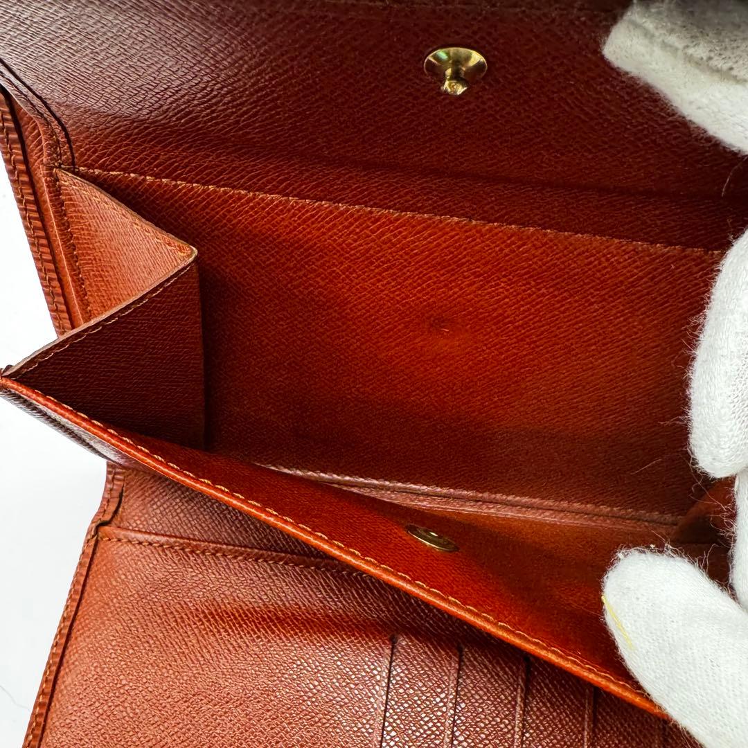 未使用品級✨LOUIS VUITTON 折財布 エピ レザー ブラウン 本革