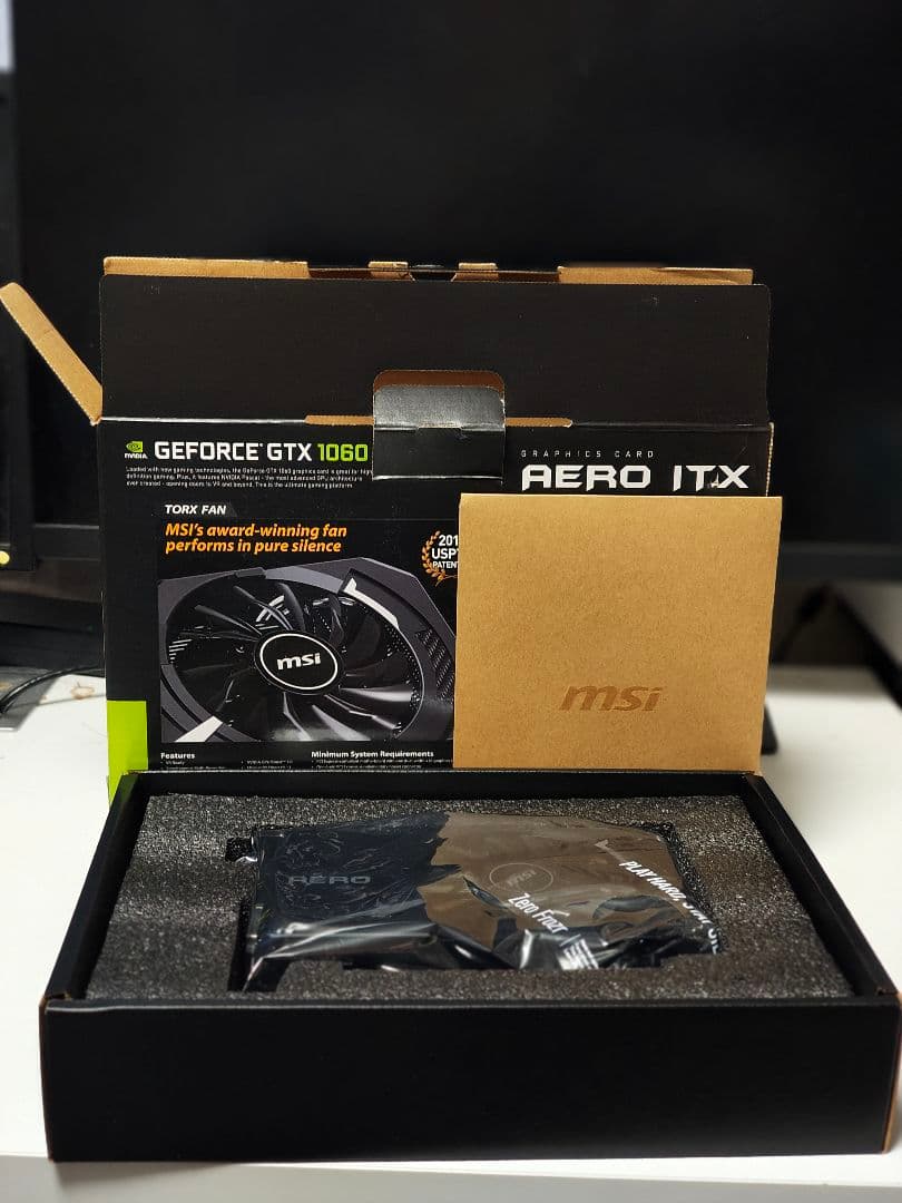 グラフィックボード・グラボ・ビデオカード MSI GeForce GTX 1060 AERO ITX 6G OC