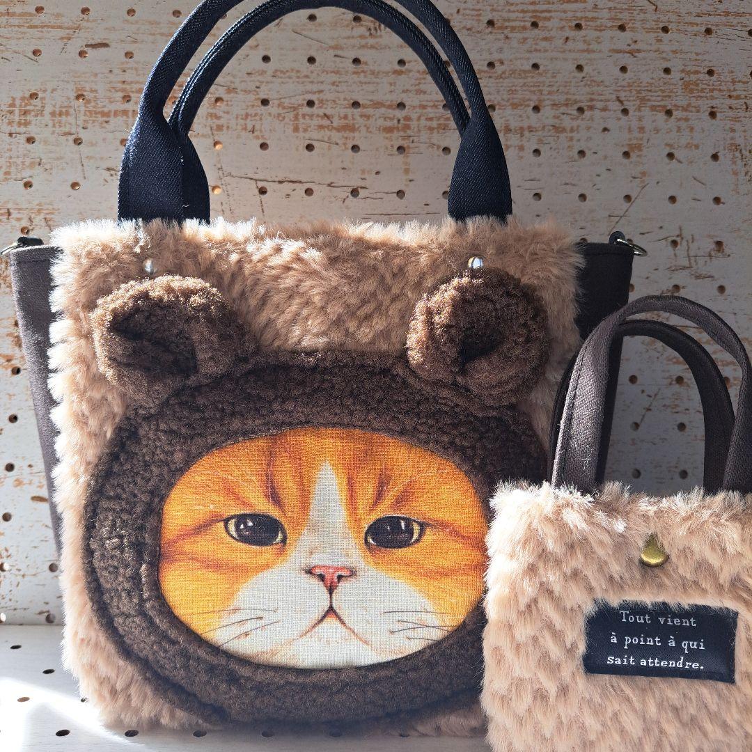 ね*】様 コヤンイサムチョン　ハチワレ猫ちゃん　トートバッグ&ミニミニトート