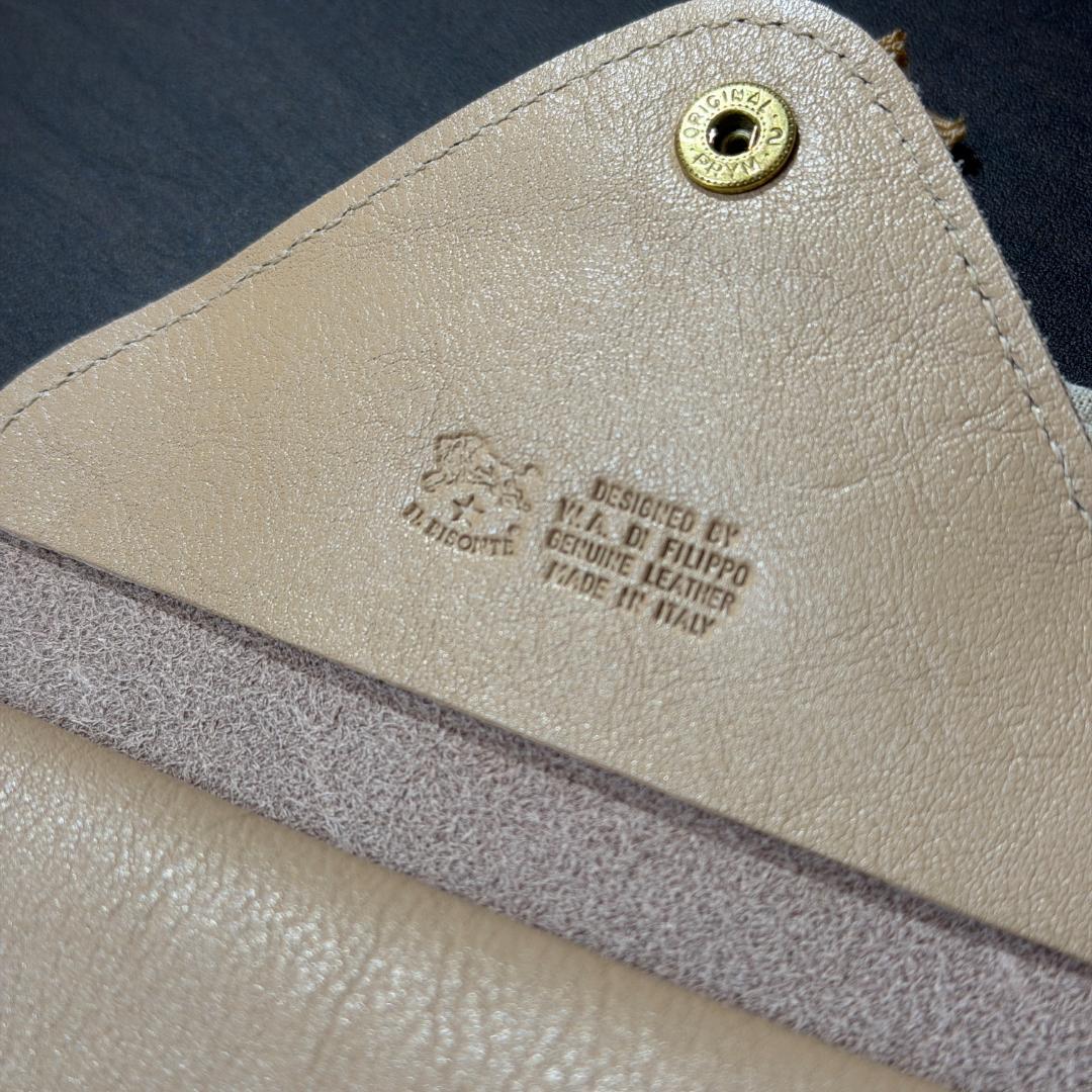 【新品未使用】イルビゾンテ 名刺入れ カードケース カフェラテ